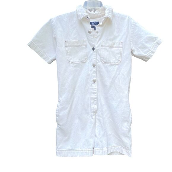 A.P.C. Cotton Romper Size 36 US 6 - Picture 6 of 8